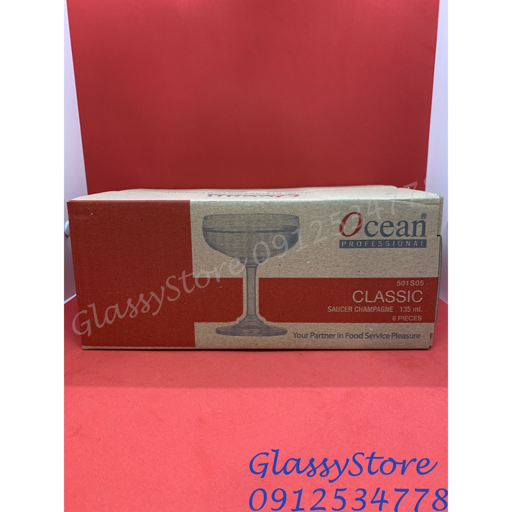 Ly rượu thủy tinh Ocean Saucer Champagne 1501S05 – 135ml / 1501S07 – 200ml