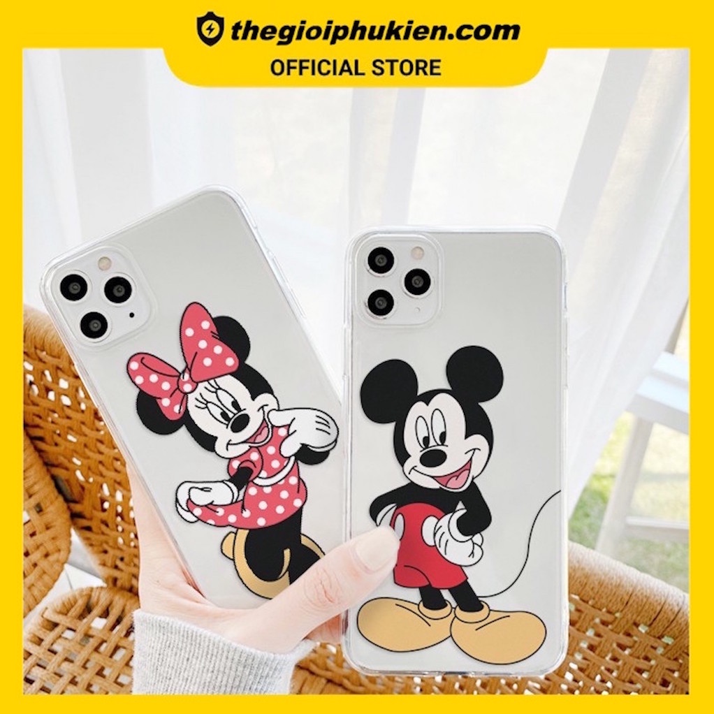 Ốp iphone silicon trong dẻo Couple Disneyy dành cho ip 6 đến 14promax - t11