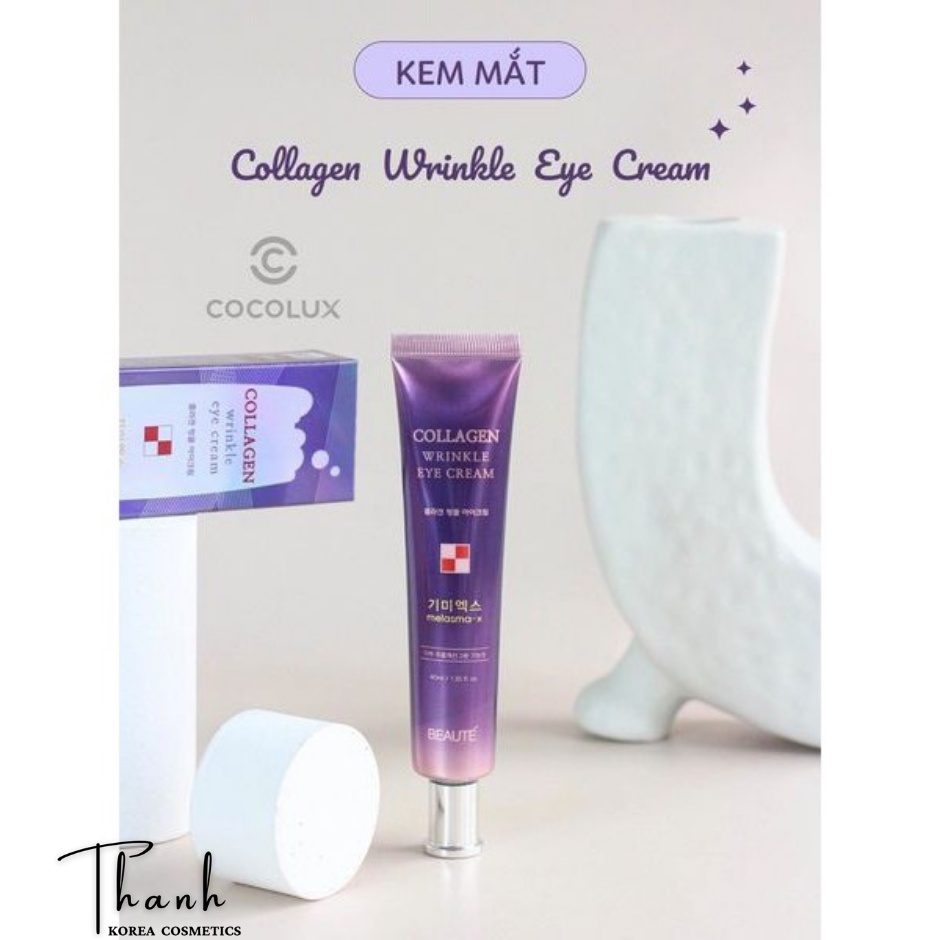 Kem Trẻ Hoá Vùng Mắt MELASMA-X Collagen Wrinkle Eye Cream Hàn Quốc 40ml