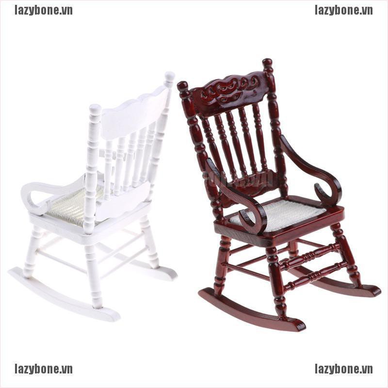 Mô Hình Ghế Gỗ Tỉ Lệ 1 / 12 Trang Trí Nhà Búp Bê