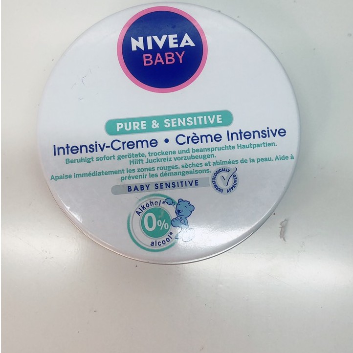 KEM DƯỠNG ẨM TOÀN THÂN CHO BÉ NIVEA BABY PURE & SENSITIVE DÀNH CHO DA NHẬY CẢM-ĐỨC- 150ml