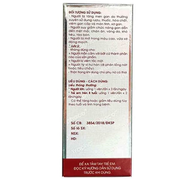 Boganic Lippi giải độc gan, hạ mỡ máu, bảo vệ gan - Chính hãng Traphaco Chính hãng
