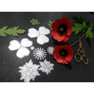 [K10] Khuôn Thép, Khuôn Kim Loại Cắt Hoa Anh Túc (Poppy) Dùng Cho Máy Cắt