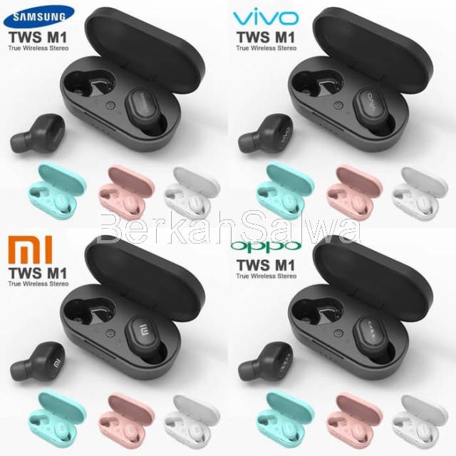 Tai Nghe Không Dây Bluetooth TWS M1 AIRDOTS 5.0 Samsung Oppo Vivo Xiaomi