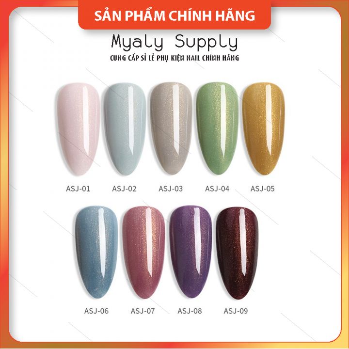 Set Sơn Nhũ AS Chai Đỏ Nắp Nhọn 9 Chai Cao Cấp ASJ SP000366