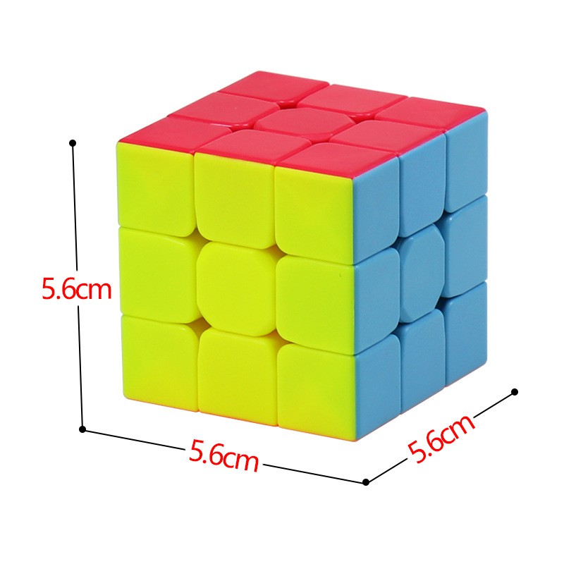 Rubik 3x3 QiYi Warrior S Stickerless Rubic 3 Tầng Không Viền - Đồ Chơi Rubik