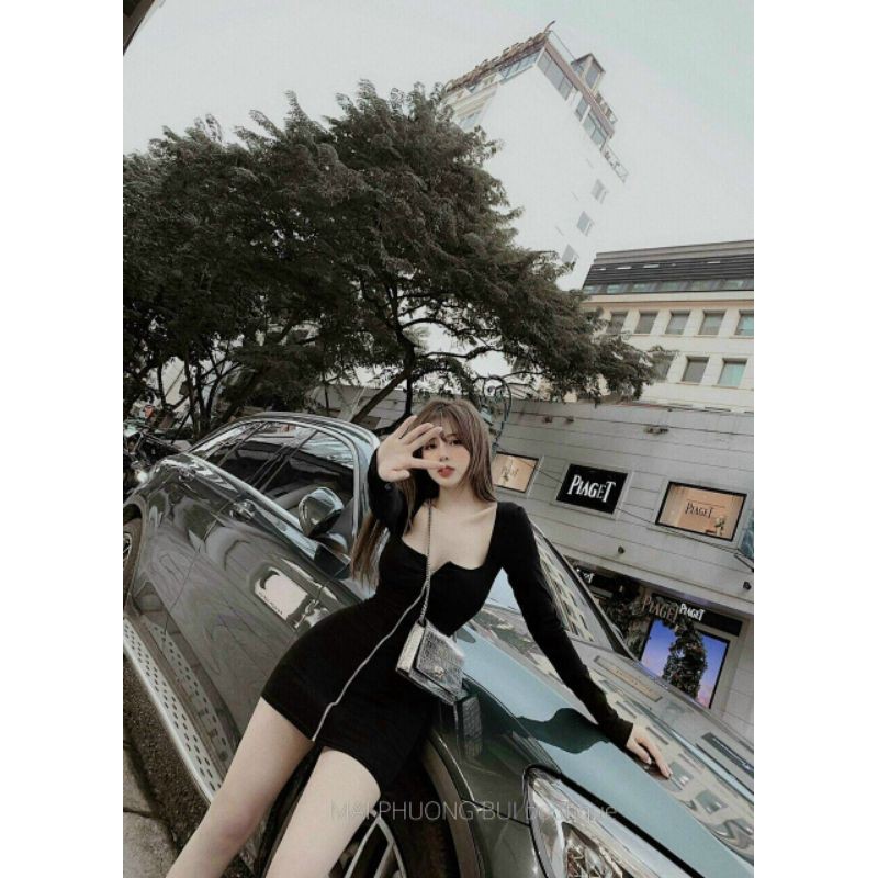 Đầm body khóa kéo MPB