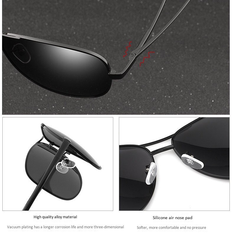 Kính Mát Phân Cực Nhiều Màu Sắc Phong Cách Retro Cho Nam | BigBuy360 - bigbuy360.vn