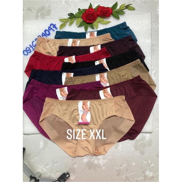 Sỉ 10 Quần lót nữ size lớn không viền mông, quần chíp 5401 size XXL hàng loại 1