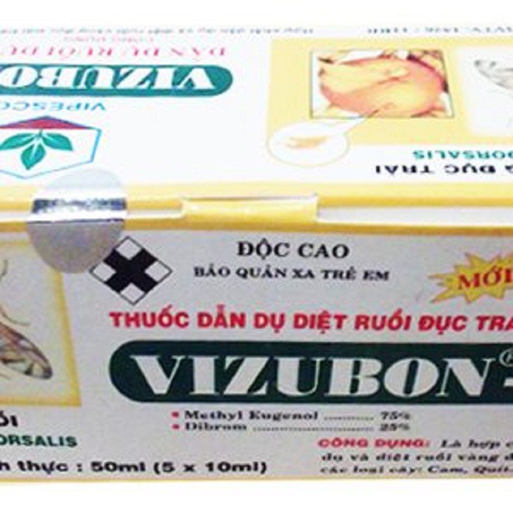 {HOT} Chế phẩm dẫn dụ, diệt ruồi đục trái VIZUBON-D