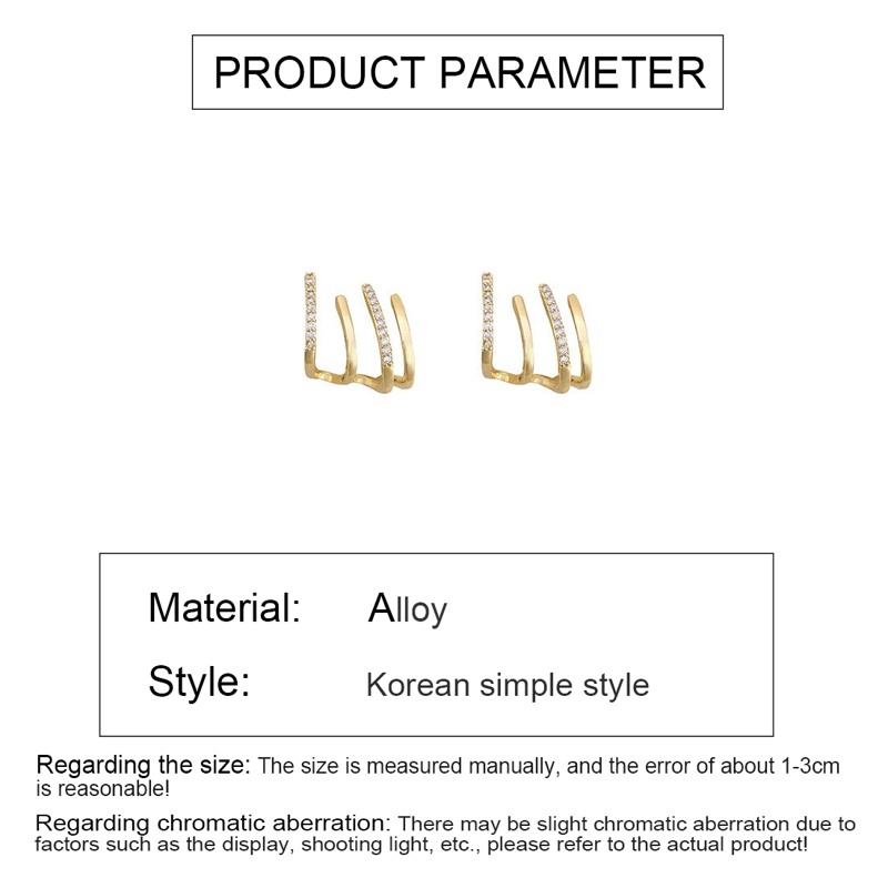 Bông Tai Đính Kim Cương Giả Phong Cách Retro Thời Trang Hàn Quốc 2022 Mới dreamdiary