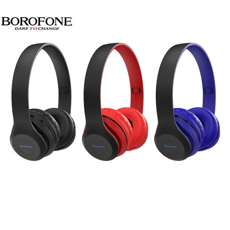 Tai nghe chụp tai không dây BOROFONE BO4 chống ồn, nghe nhạc 5 tiếng, hỗ trợ khe thẻ nhớ và bluetooth 5.0 - Chính hãng