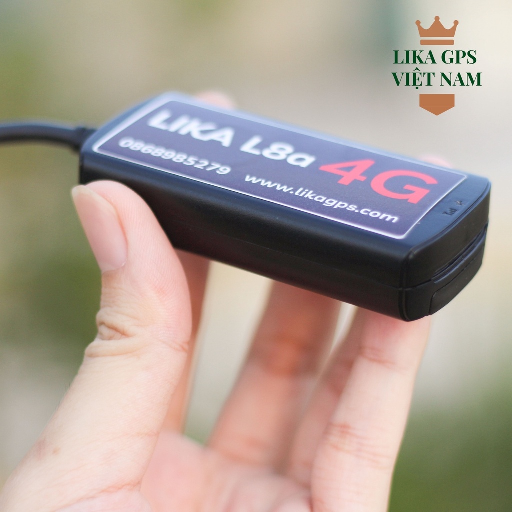 Định vị giám sát chống trộm xe máy ô tô xe điện LIKA L8a 4G, độ chính xác cao, bảo hành 12 tháng