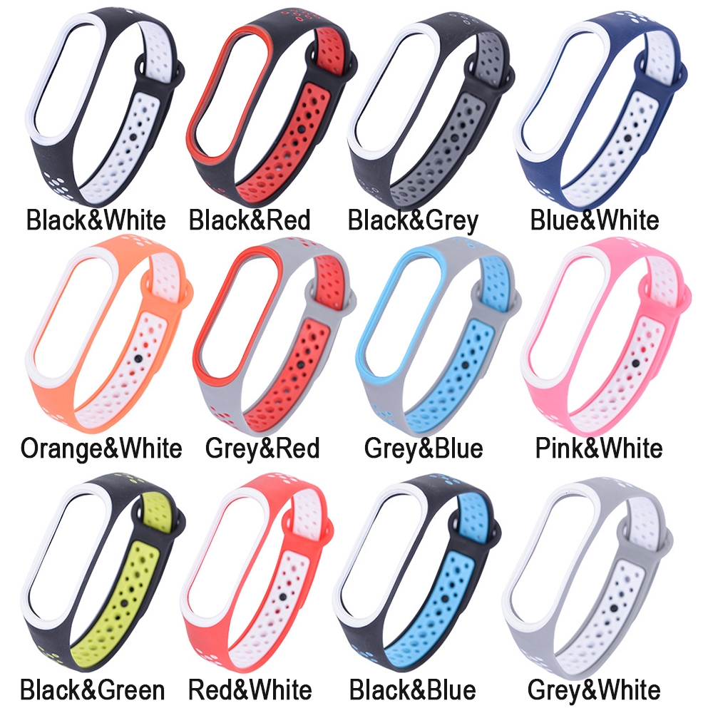 Dây đeo silicone thay thế cho đồng hồ Xiaomi Mi Band 4 3