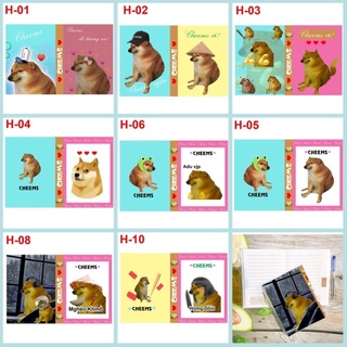 sổ tay cheems tặng kèm bút / sổ viết in hình cheems