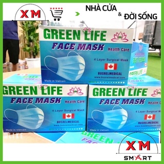 Khẩu trang y tế 4 lớp Giấy Kháng Khuẩn 99% - Hàng Chính Hãng Xuất Khẩu (Nguyên Tem,Hộp)