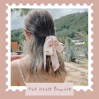Cột tóc vải nơ hoa Ribbon Scrunchie
