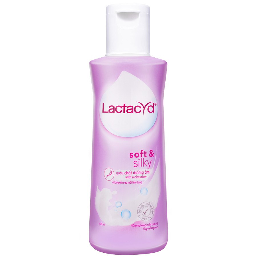 DUNG DỊCH VỆ SINH PHỤ NỮ LACTACYD SOFT &amp; SILKY 150ML