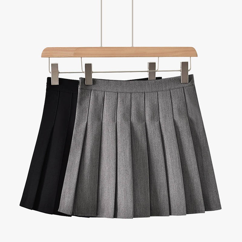 Chân Váy Chữ A Lưng Cao Màu Xám Thời Trang Cho Nữ | BigBuy360 - bigbuy360.vn