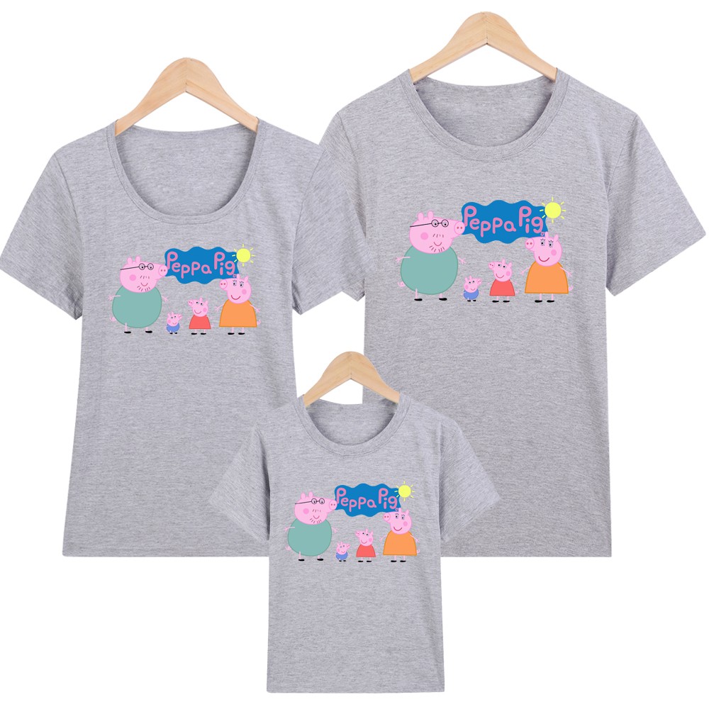 Áo gia đình in hình peppa pig -M22 - Thương Hiệu Yano