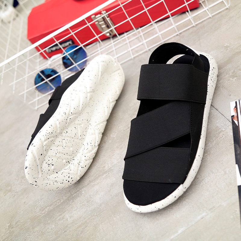 Giày Sandal Đế Phẳng Vải Bạt Phong Cách Harajuku Hàn Quốc Thời Trang Mùa Hè Dành Cho Nam Và Nữ Y3