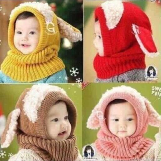 (giá sỉ) MŨ CỪU LIỀN KHĂN LEN SIÊU ẤM CHO BÉ
