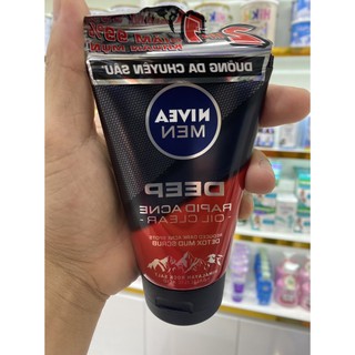 Sữa rửa mặt nam giới NIVEA MEN DEEP dưỡng da chuyên sâu