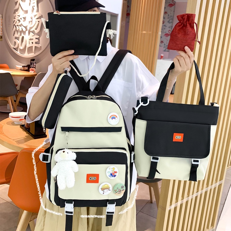 Ba lô đi học sức chứa lớn mới dành cho học sinh nữ 2021