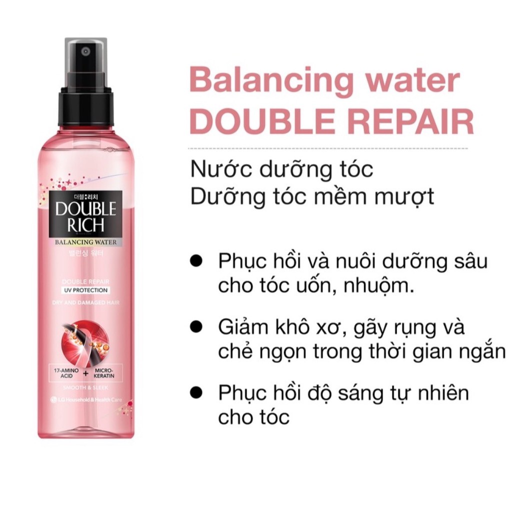 NƯỚC XỊT DƯỠNG TÓC DOUBLE RICH CHUYÊN SÂU CHAI 250ML