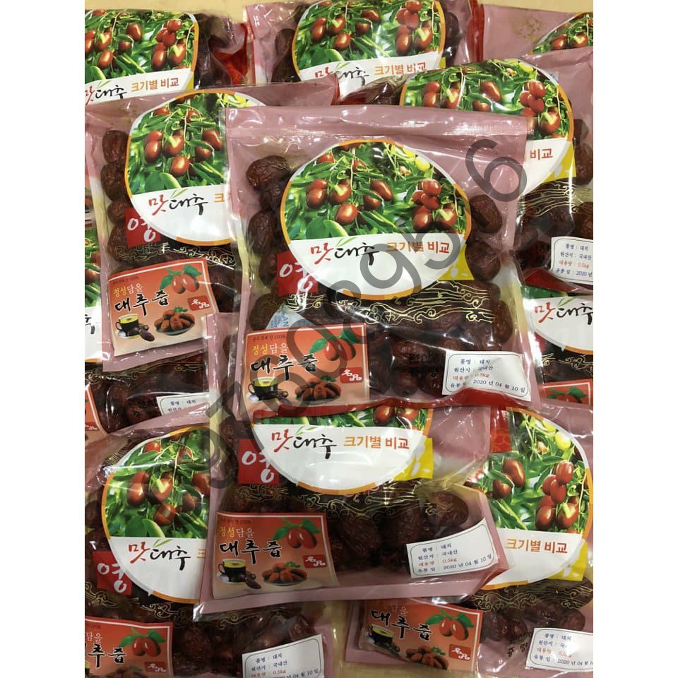 Táo đỏ sấy khô loại 1 Hàn Quốc - 2 túi 1kg