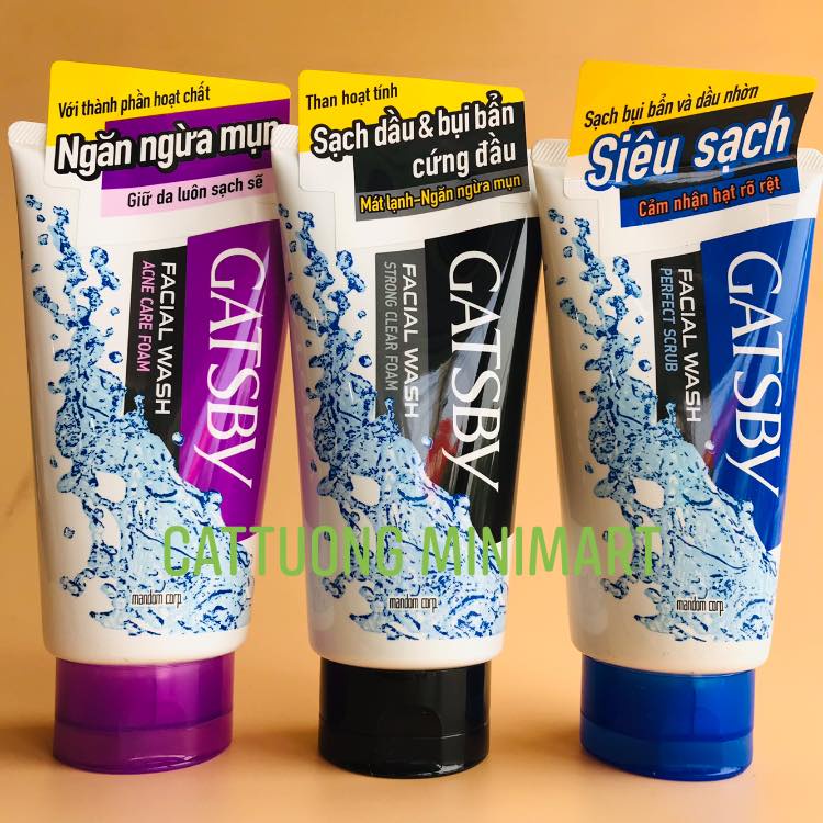 Sữa rửa mặt GATSBY tuýp 130g