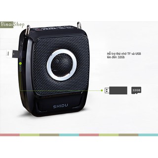 Máy trợ giảng không dây có bluetooth Shidu SD-S92 (02 micro)