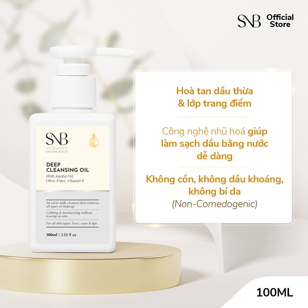 Dầu Tẩy Trang  DEEP CLEASING OIL SNB 100ml