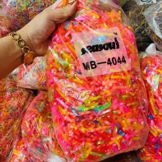 Nịt chun buộc tóc cho bé nhiều màu 200g