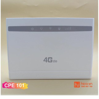 Bộ Phát Wifi 3G/4G LTE – 4G – CPE-101 – 300Mbps – Trắng- 3 Cổng LAN.