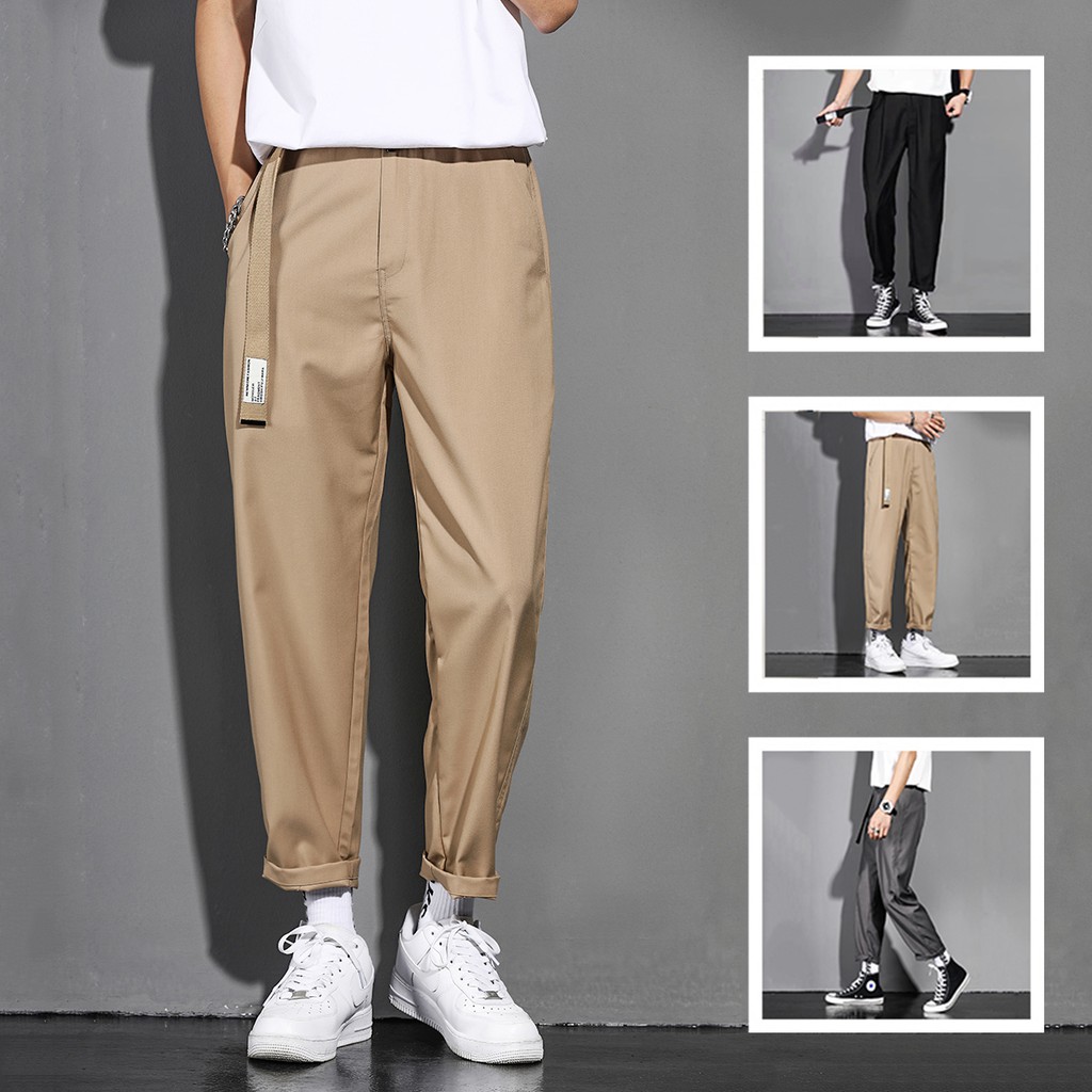 Quần Baggy Nam Kiểu Quần Tây Âu Chinos Trơn Đơn Giản Basic Thanh Lịch ZENKODLMEN JOGGER NAM 9000066