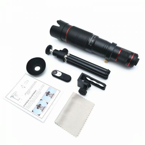 Zoom 4K HD 36x Monocular Telescope,Retractable Portable Telephoto Lens Monocular