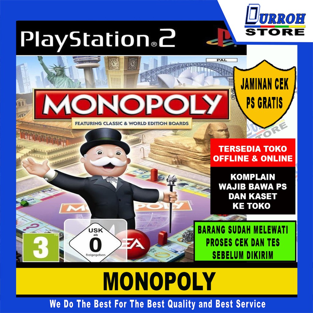 Đĩa Dvd Ps2 / Playstation 2 Monopoly