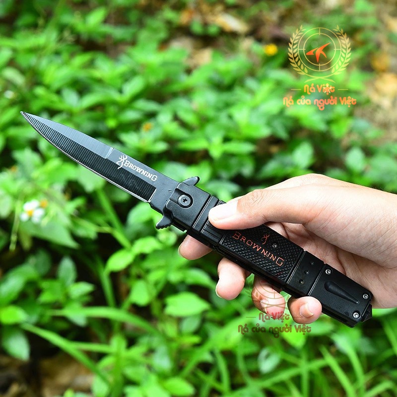 [Đồ đi phượt] Dao Gấp Browning Đen Cao Cấp Đa Chức Năng [DP5]
