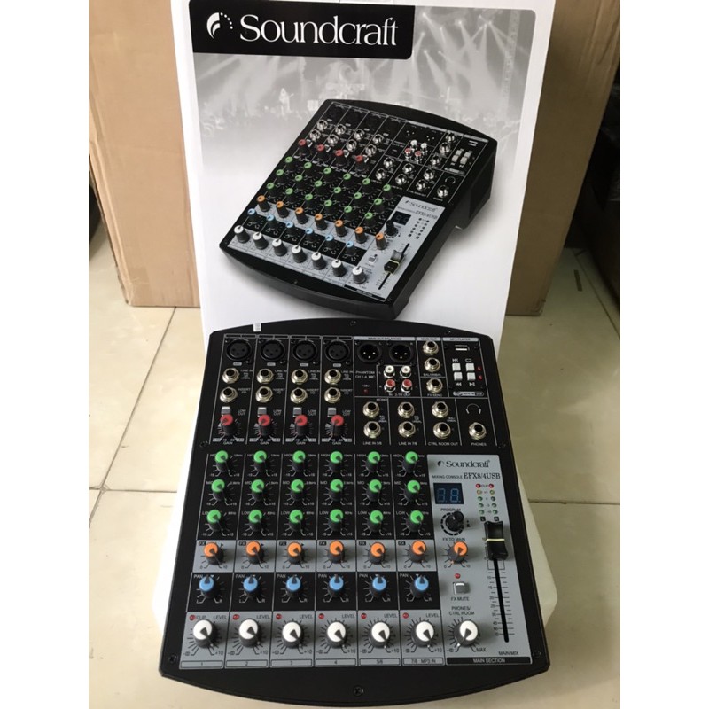 Bàn Mixer SoundCaft EFX8/4usb và soundCaft FX8u