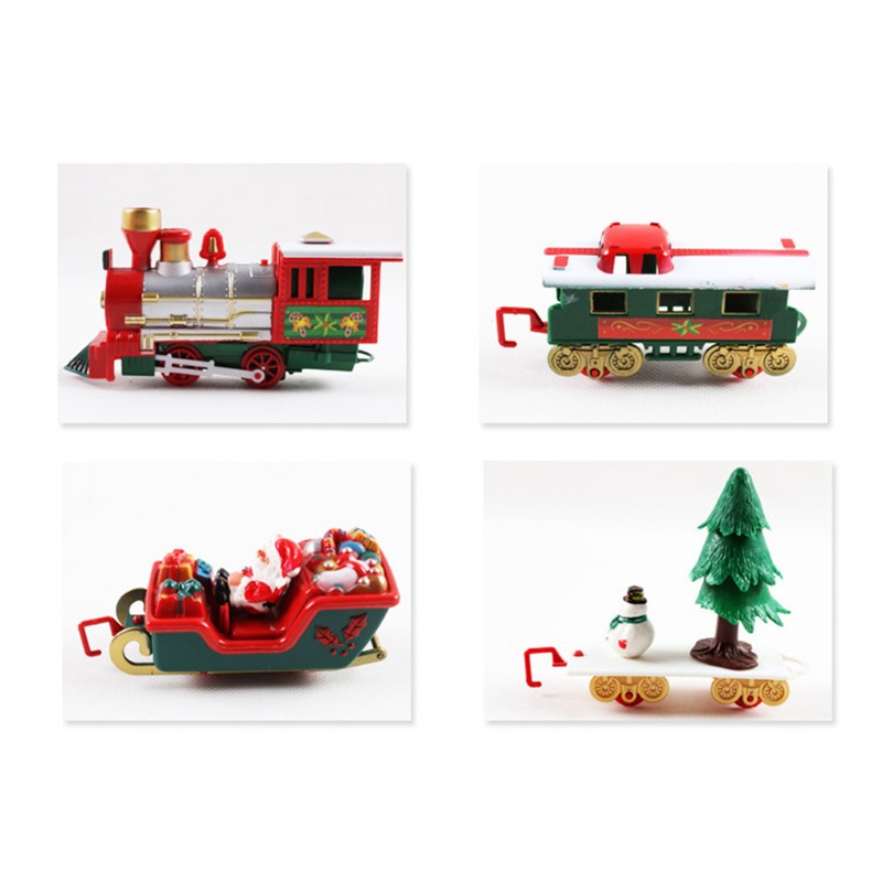 Bộ Đồ Chơi Đường Ray Xe Lửa Chạy Bằng Điện Dùng Trang Trí Cây Thông Noel