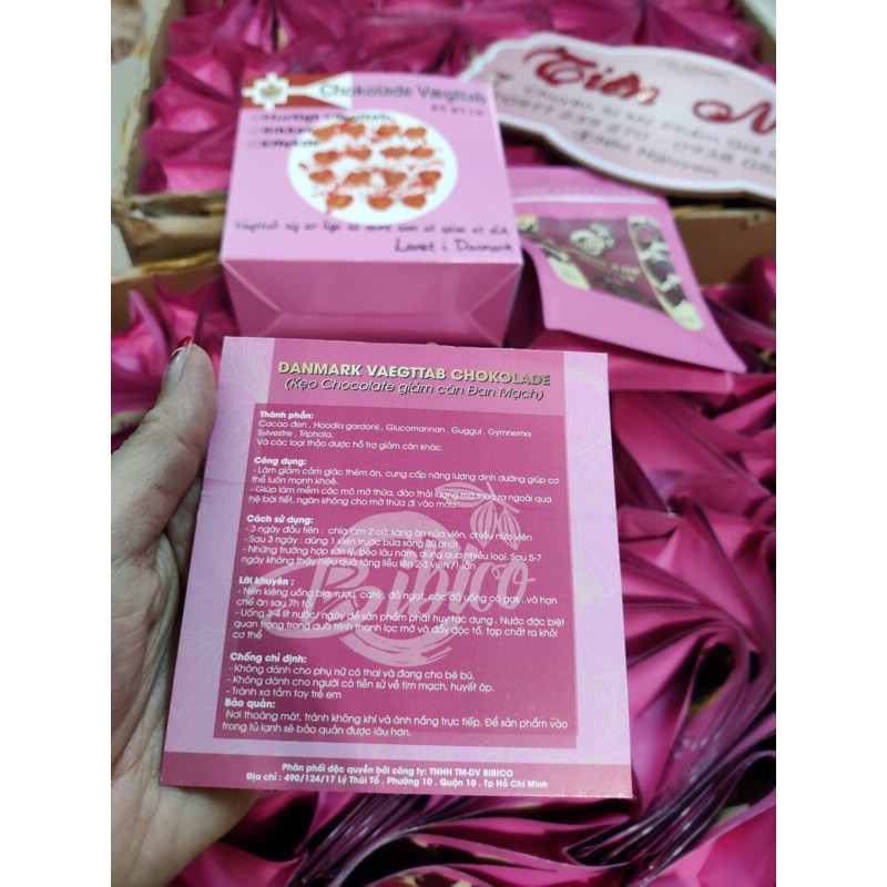 KV Beauty- Kẹo Socola Giảm Béo Đan Mạch Chokolade Vaegttab (40 viên)