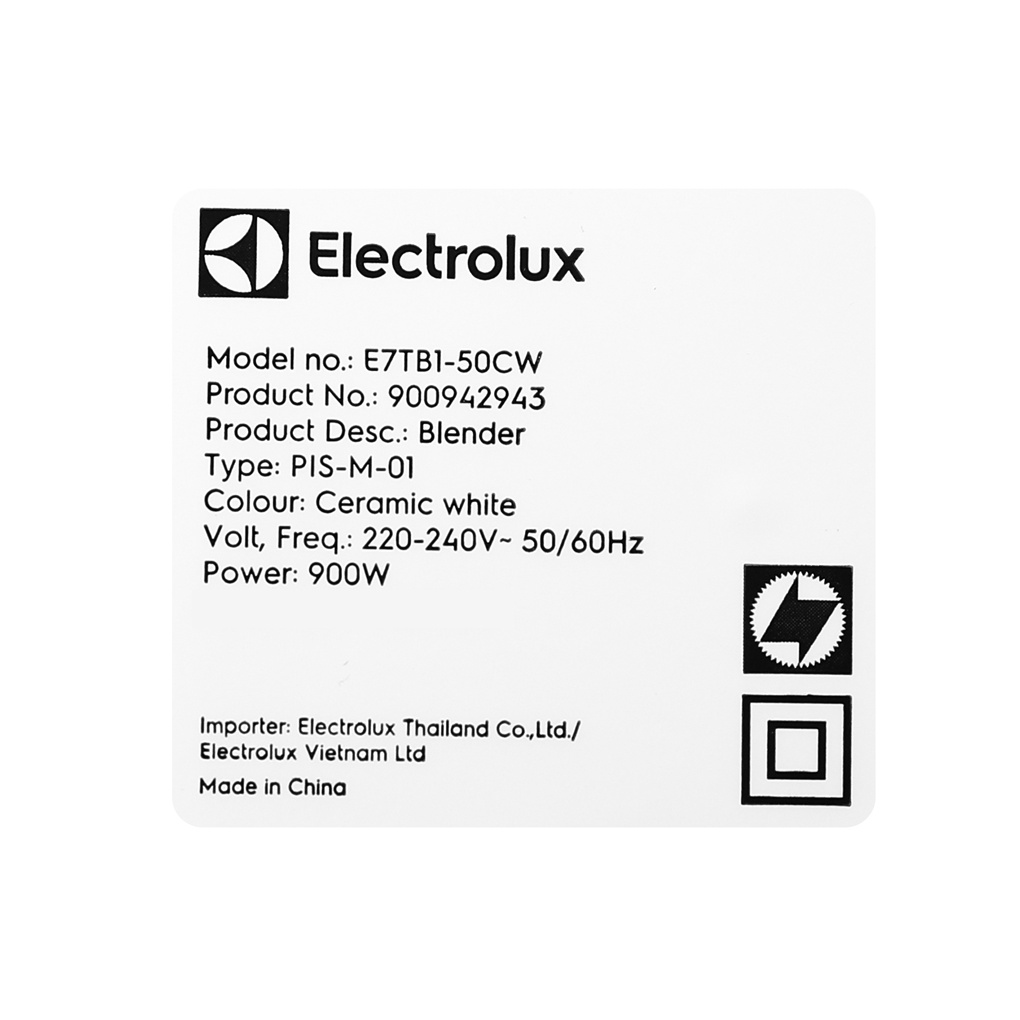 Máy xay sinh tố Electrolux E7TB1-50CW - Hàng chính hãng