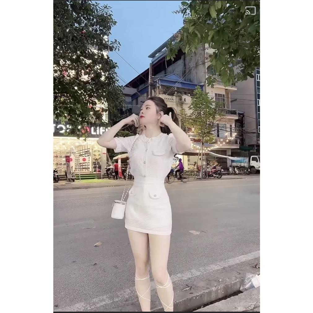 ✔ 𝗙𝗥𝗘𝗘 𝗦𝗛𝗜𝗣  SET TIỂU THƯ XÔP Ô NỔ ĐÍNH NGỌC CHÂN VÁY CHỨ A