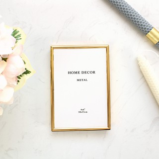 Khung Ảnh Bằng Kim Loại 16.6cm 20cm 23.3cm 26.6cm Phong Cách Bắc Âu