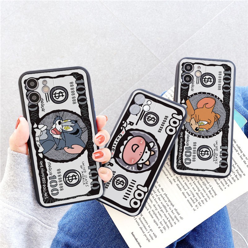 Ốp Lưng Iphone Cạnh Vuông Hình Dolar, BVC , Iphone5/5s/6/6plus/6s/6splus/7/7plus/8/8plus/x/xr/xs/11/12/pro/max-Sen