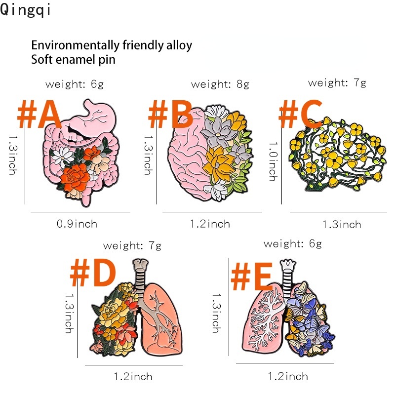 Ghim cài áo MISS ZOE hình bộ não hoạt hình ngộ nghĩnh độc đáo
