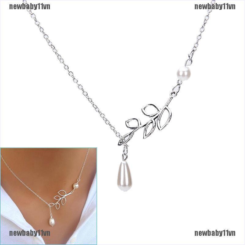 Vòng cổ HợP Kim ĐíNh NgọC Trai Giả ThờI Trang