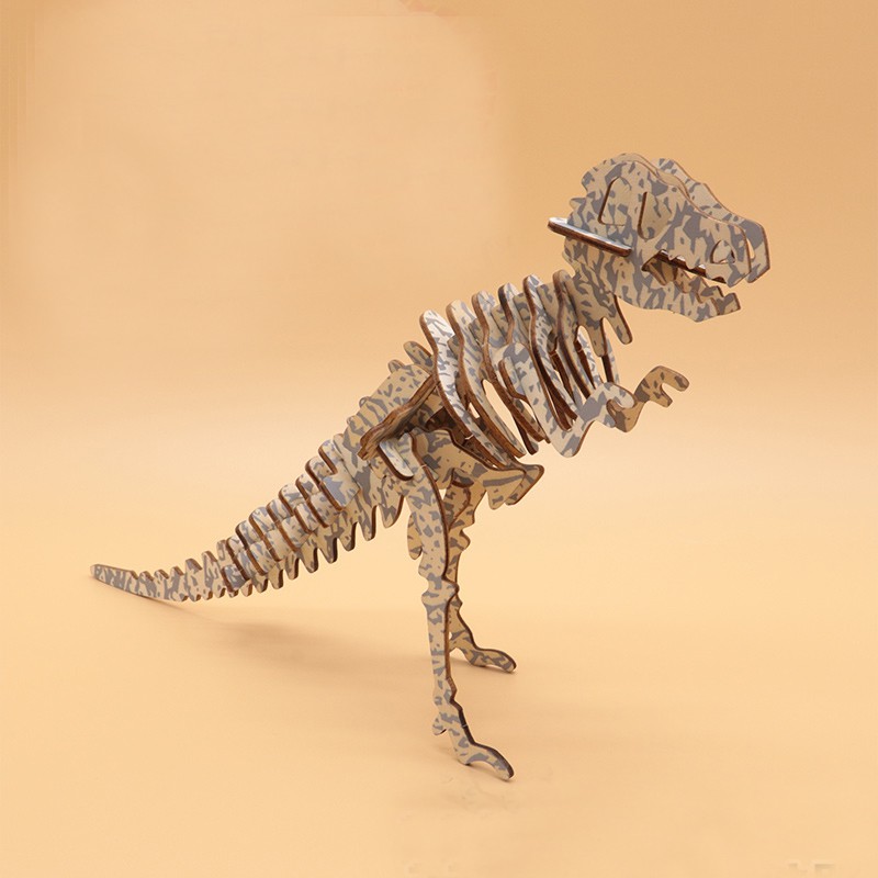 Đồ chơi lắp ráp gỗ 3D Mô hình Khủng long Tyrannosaurus Laser TB-A033