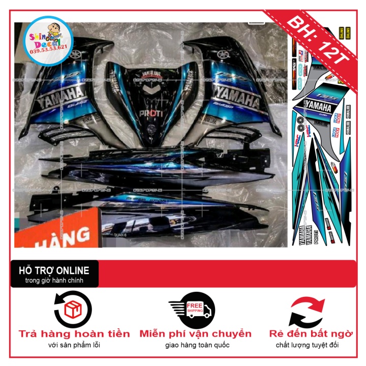 TEM RỜI EX 2011 CHẤT LIỆU CROM -- SHIN DECAL 2